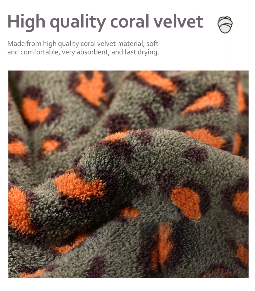 Leopard Print Drying Hair Cap-3